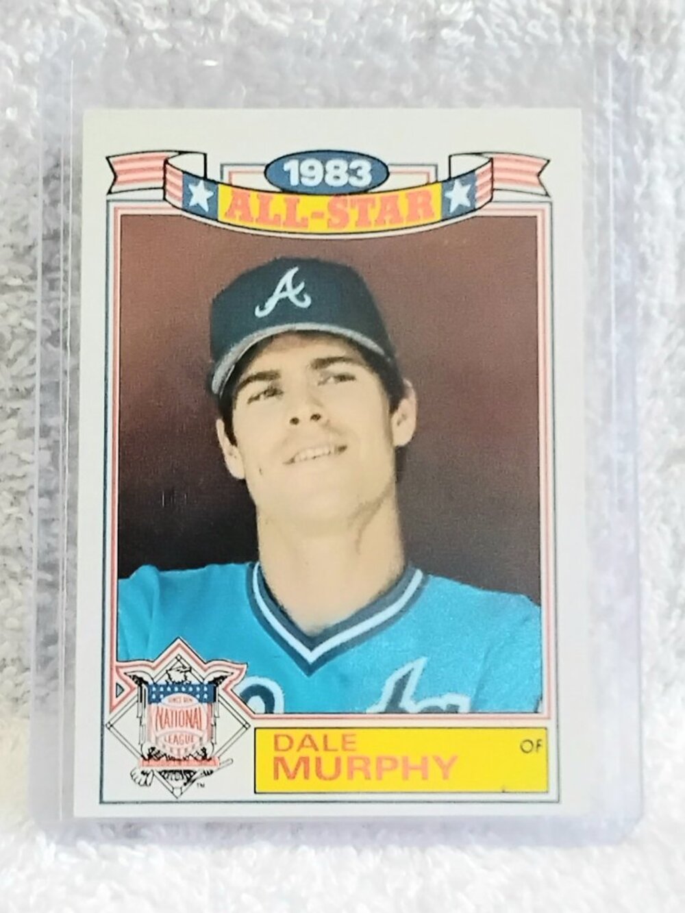 5/$20 Mint 1983 Topps Dale Murphy All-Star Commemorative MLB Card 19!!